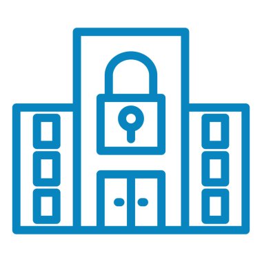 Kilit. Web simgesi basit illüstrasyon