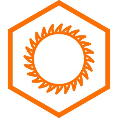 Güneş Simgesi Vektör illüstrasyonu