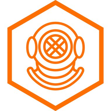 turuncu çizgi simgesi beyaz arkaplanda izole edildi. vektör illüstrasyonu