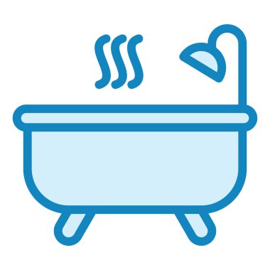 Jakuzi. Web simgesi basit illüstrasyon 