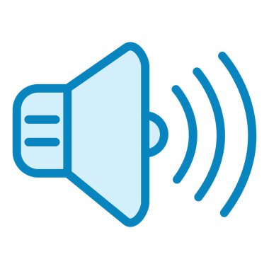 Ses geliyor. Web simgesi basit tasarım 