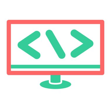 Bilgisayar ekranı. Web simgesi