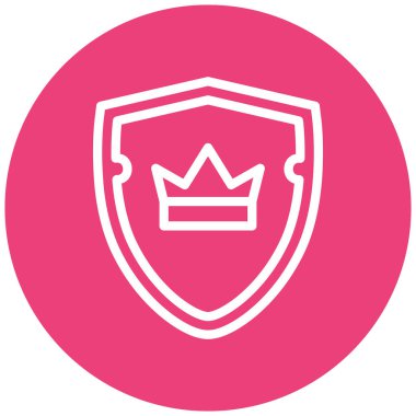 Kalkan. Web simgesi basit illüstrasyon