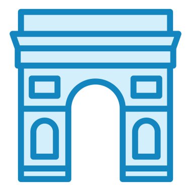 Ark De Triomphe modern ikon vektör çizimi 