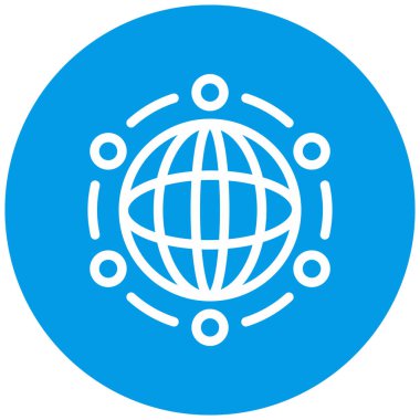 küresel ağ. Basit resimleme