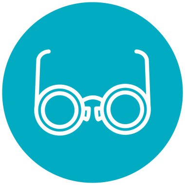 Gözlük. Web simgesi basit illüstrasyon