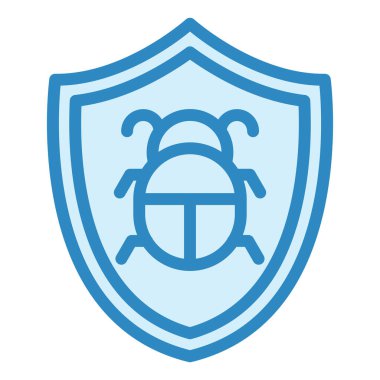 Antivirüs. Web simgesi basit illüstrasyon 