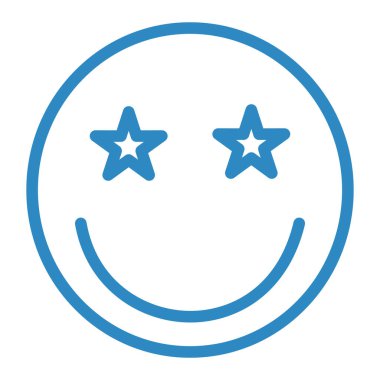 yüz simgesi, vektör çizimi