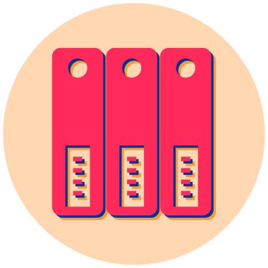 Dosya modern simgesinin vektör illüstrasyonu