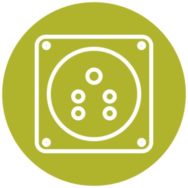 Soket. Web simgesi basit illüstrasyon