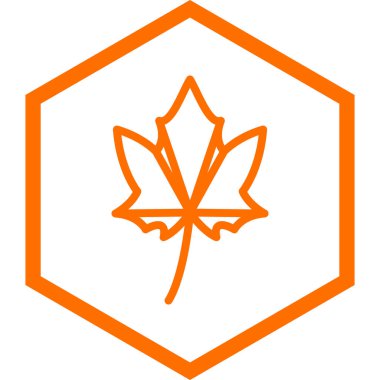 Yaprak ikonu vektör illüstrasyonu