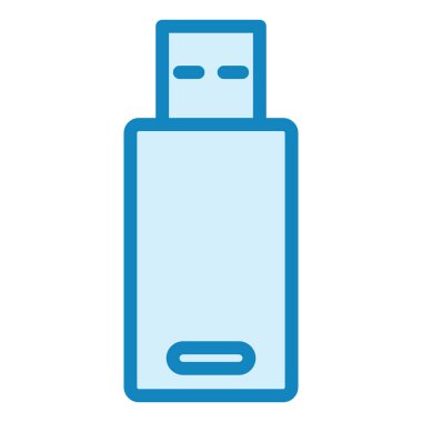 usb flash disk simge vektörü. Basit pil işareti. izole edilmiş sınır sembolü çizimi