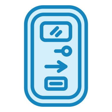 Acil Çıkış Modern simge vektör illüstrasyonu 