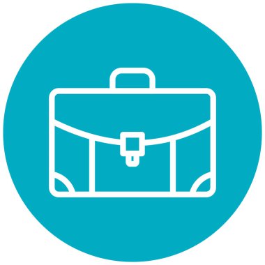 evrak çantası simgesi, vektör illüstrasyonu