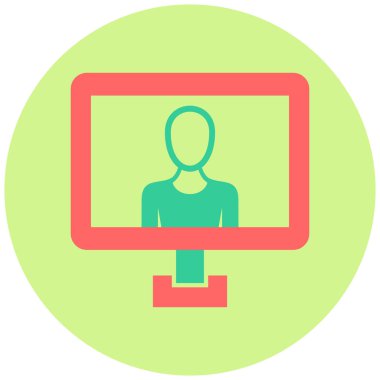 Giyin. Web simgesi basit illüstrasyon