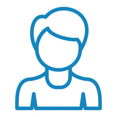 Kadın avatar. Web simgesi