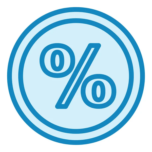 Prozentsatz Web Icon Vektor Illustration — Stockvektor
