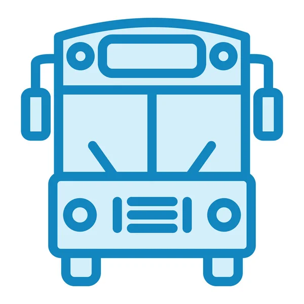 School Bus Web Icon Simple Illustration — Stock Vector