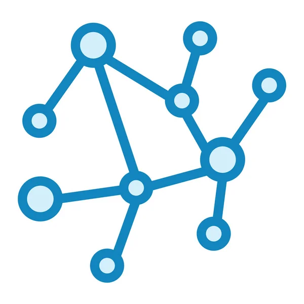 Molecola Web Icon Design Semplice — Vettoriale Stock