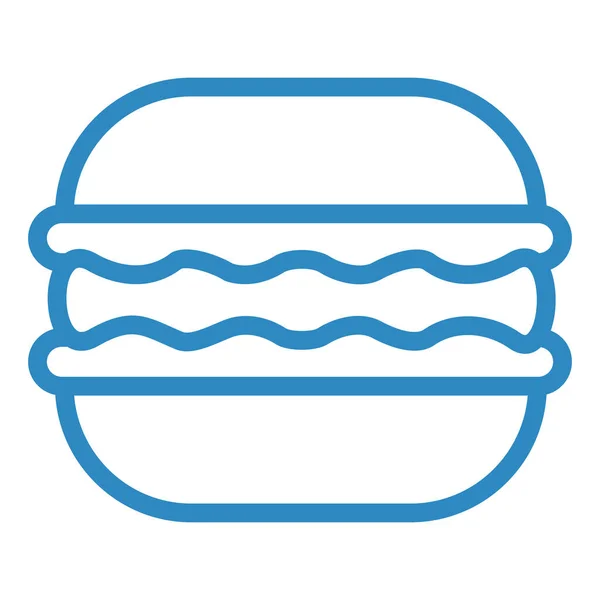 Burger Ikon Vektor Illusztráció — Stock Vector