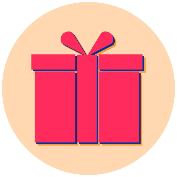 Gift Web Icon Simple Illustration — Stock Vector
