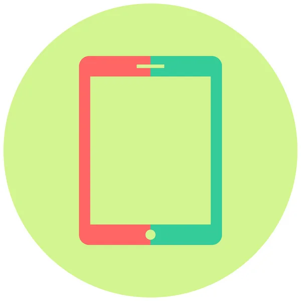 Tablet Web Icon Simple Design — Stock Vector