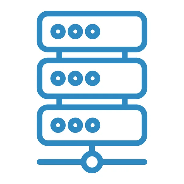 Database Web Icoon Eenvoudige Illustratie — Stockvector