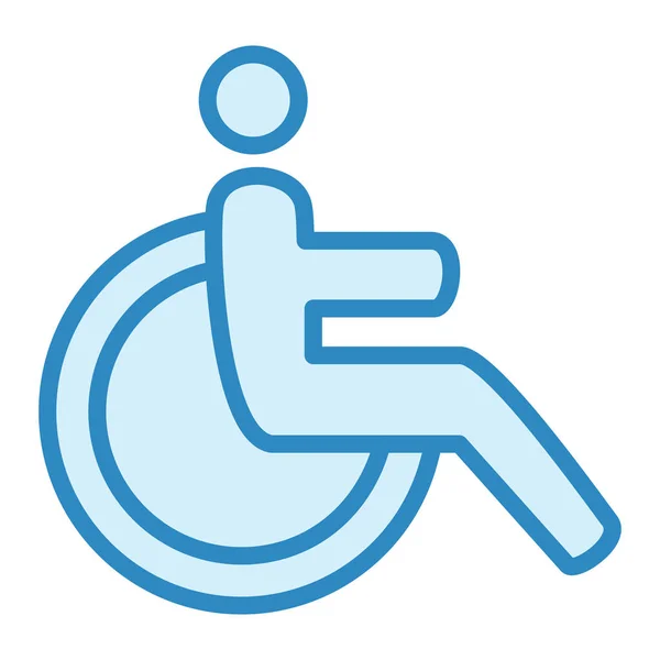 Handicap Modern Icon Vector Illustration — Archivo Imágenes Vectoriales