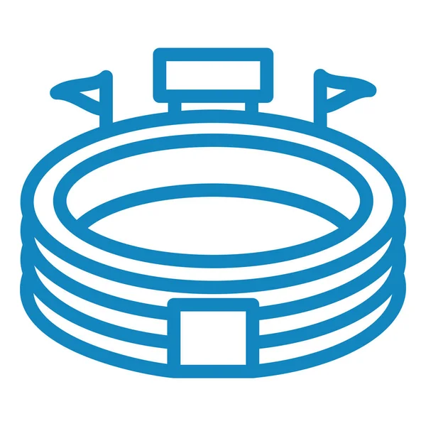 Bir spor stadyumu ikonunun vektör illüstrasyonu