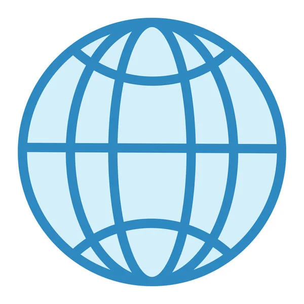 Ikona Globu Prosta Ilustracja Wektorowych Ikon Wektorowych Planety Świata Sieci — Wektor stockowy