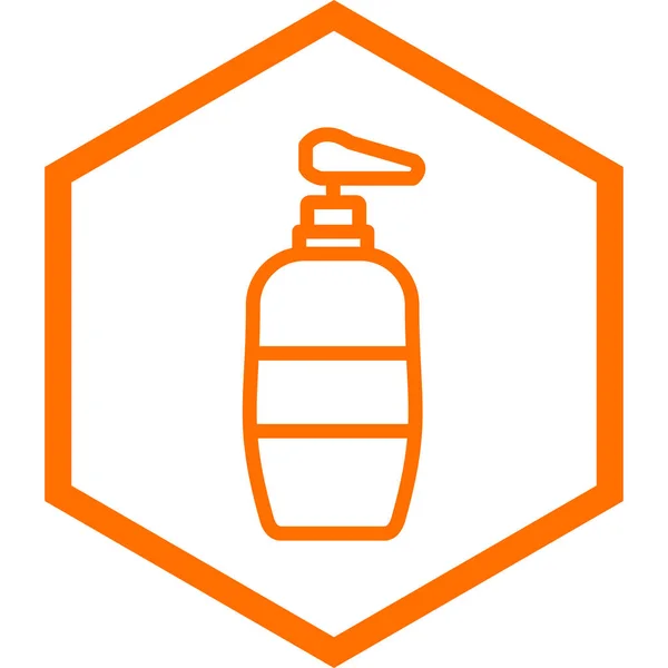 Orange Fire Extinguisher Icon Outline Illustration Water Bottle Vector Icons — Stock vektor