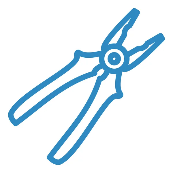 Pliers Web Icon Simple Illustration — Stock Vector