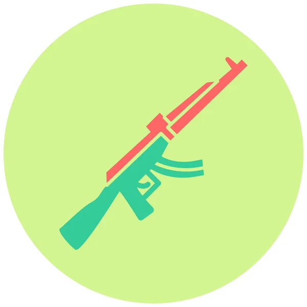 Överfallsvapen Enkel Illustration — Stock vektor