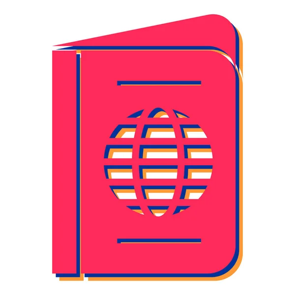 Passport Icon Vector Illustration — Stock Vector