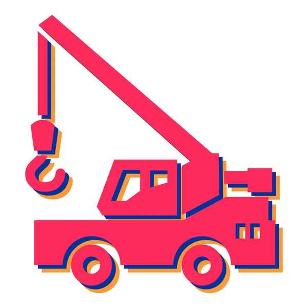 Forklift Truck Crane Cargo Vector Illustration Graphic Design — Archivo Imágenes Vectoriales