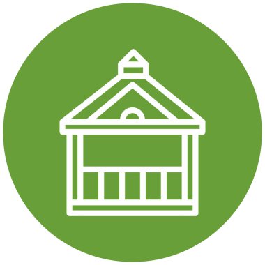 Modern yapı simgesinin vektör illüstrasyonu