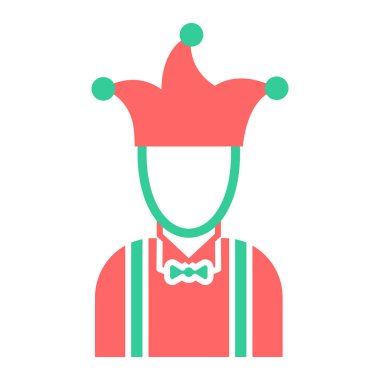 Şapka simgesi vektör illüstrasyon tasarımlı Noel Baba