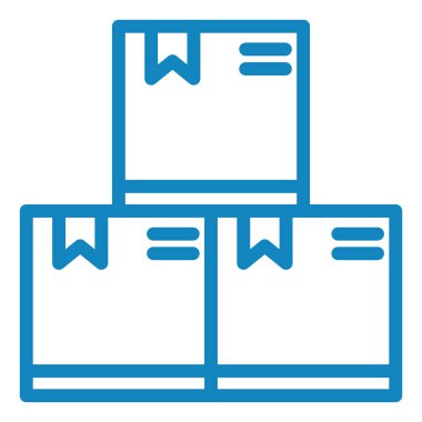 Kutular. Web simgesi basit tasarım