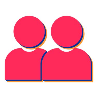 insanlar simge vektör illüstrasyonu