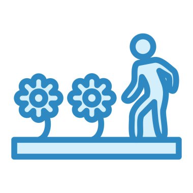 Tarım modern ikon vektör illüstrasyonu