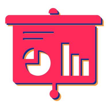 iş sunumu bilgi simgesi vektör illüstrasyon tasarımı