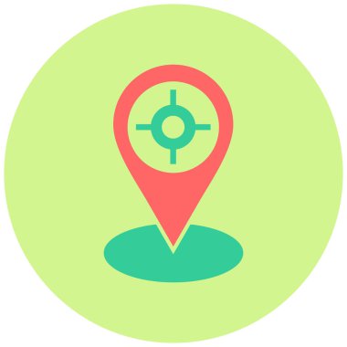 konum. Web simgesi basit illüstrasyon