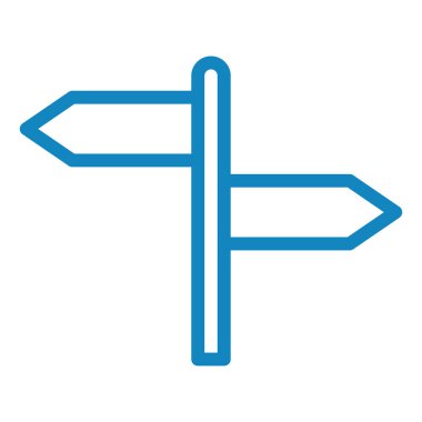 Yön ok ikonu vektör illüstrasyonu