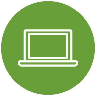 Bilgisayar. Web simgesi basit illüstrasyon