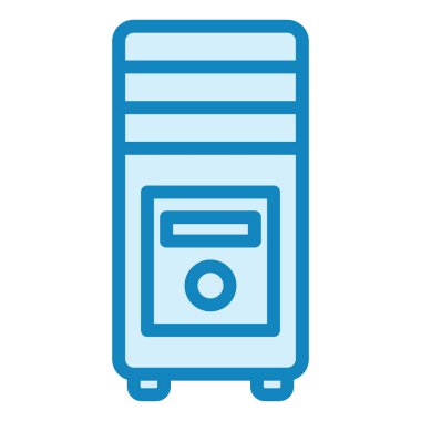 İşlemci. Web simgesi basit illüstrasyon 