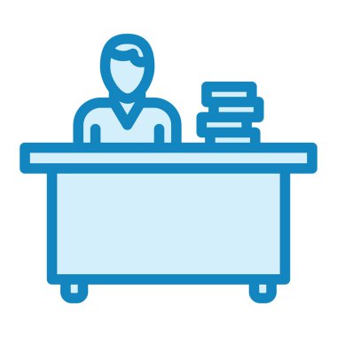 Çalışma simgesi vektör illüstrasyonu