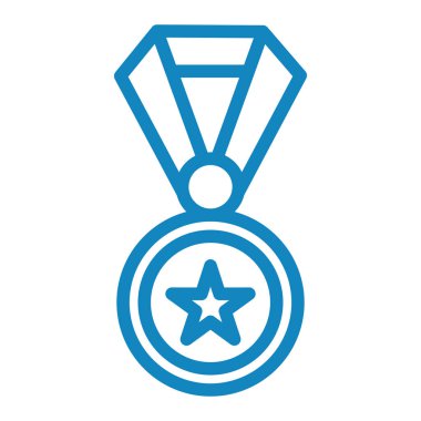 Madalya. Web simgesi basit illüstrasyon