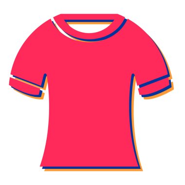 t-shirt şablon tasarım simgesi