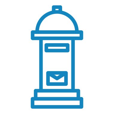 Posta kutusu simgesinin vektör illüstrasyonu