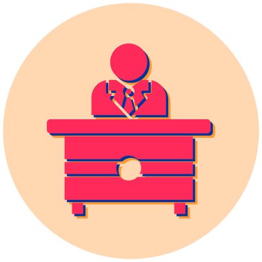 Resepsiyon. Basit illüstrasyon